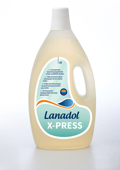 EasyWash_Lanadol_X-PRESS, Kreussler, Waschmittel für Wascherei, Hotels, Restaurants, Pflegeheime