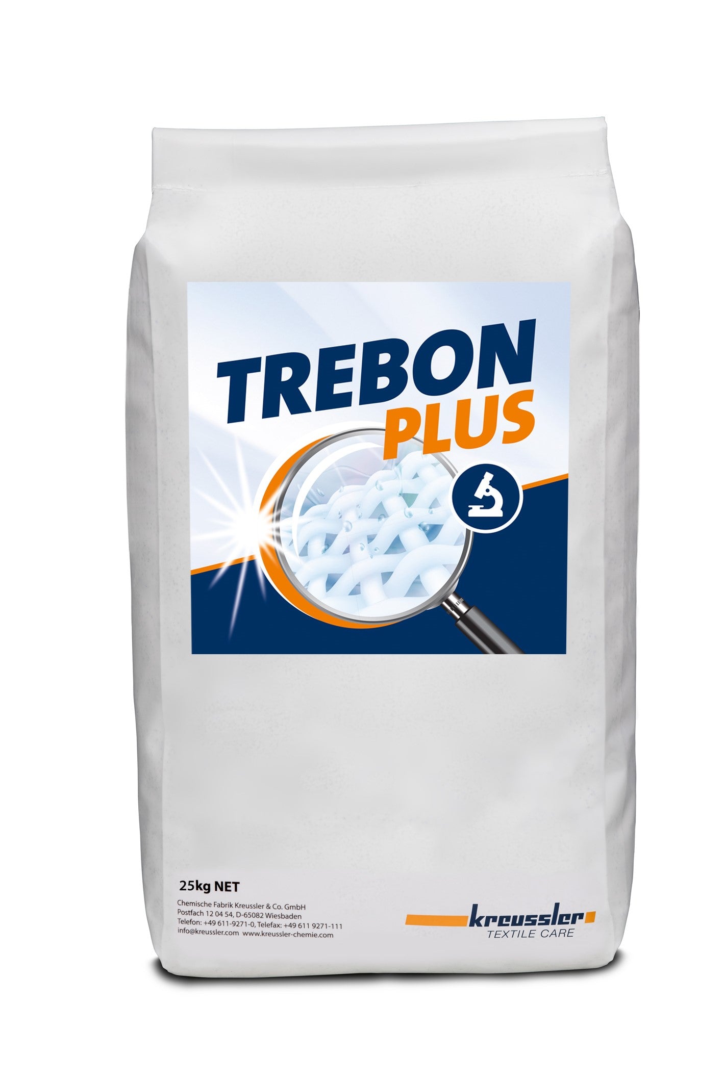 TrebonPlus-25kg, Kreussler, Waschmittel für Wascherei, Hotels, Restaurants, Pflegeheime