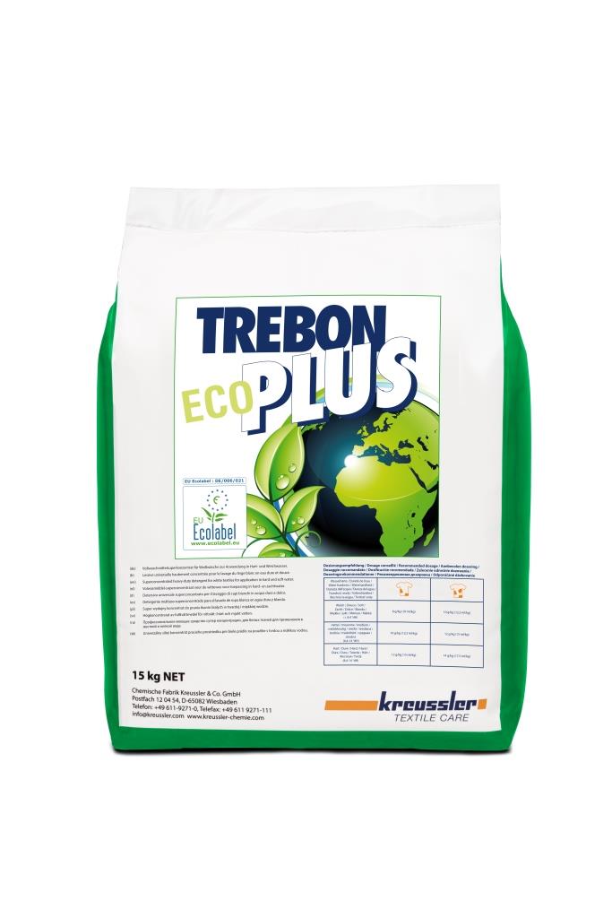 TrebonPlusEco-15kgSack, Kreussler, Waschmittel für Wascherei, Hotels, Restaurants, Pflegeheime